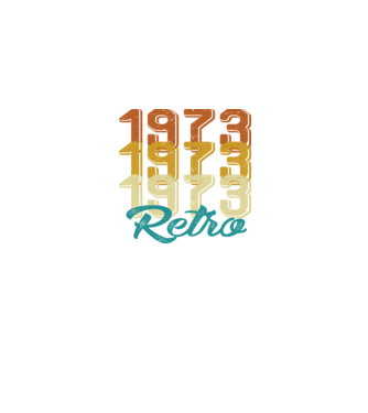 Retro 1973 model albastru jeanși pe tricou