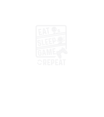 Eat sleep game repeat model negru pe tricou