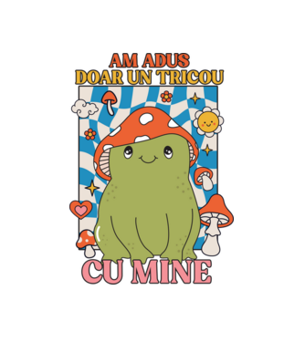 am adus doar un tricou cu mine! model alb pe tricou