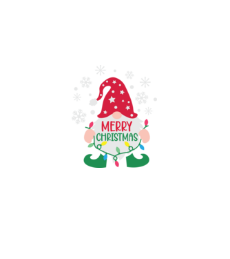 Merry christmas gnome model  pe tricou