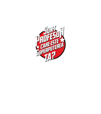 sunt profesor, care este superputerea ta? model negru pe tricou
