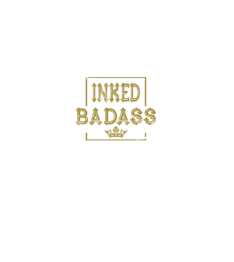 Inked Badass model negru pe tricou