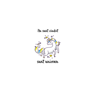 Nu sunt ciudat - sunt unicorn model turcoaz pe tricou