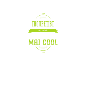 sunt un trompetist, la fel ca toți ceilalți, dar mult mai cool model negru pe tricou