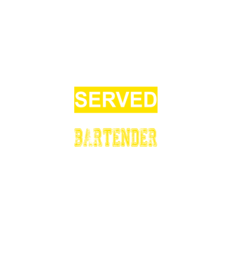 You just got served by the coolest bartender model negru pe tricou