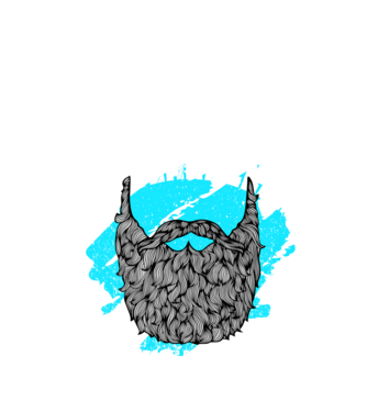 barba mea - regulile mele model negru pe tricou