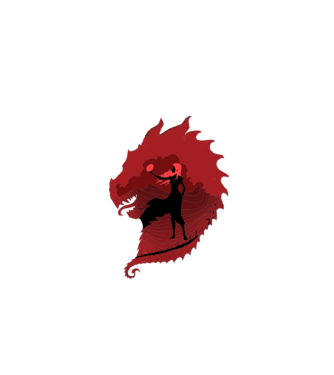 The Dragon model gri pe tricou