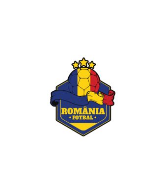 România Fotbal model alb pe tricou