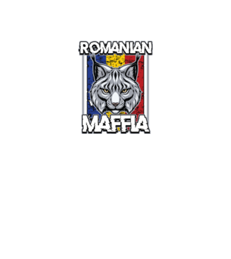 România maffia model negru pe tricou