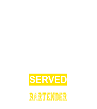 You just got served by the coolest bartender model albastru închis pe tricou