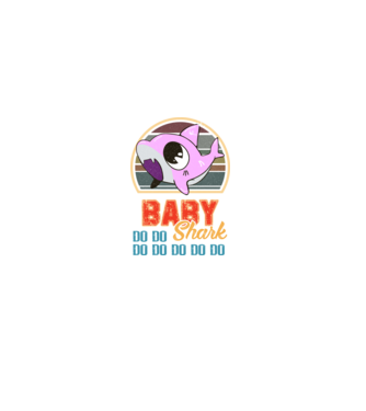 BabyGIRL shark model negru pe tricou