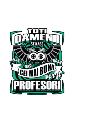 Toți oamenii profesori model alb pe tricou