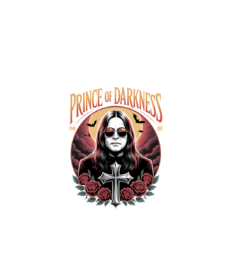 Prince of Darkness model negru pe tricou