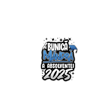 Bunică MÂNDRĂ a absolventei model alb pe tricou