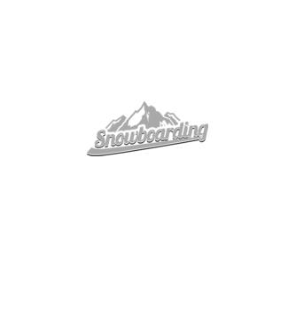 Snowboarding model alb pe tricou