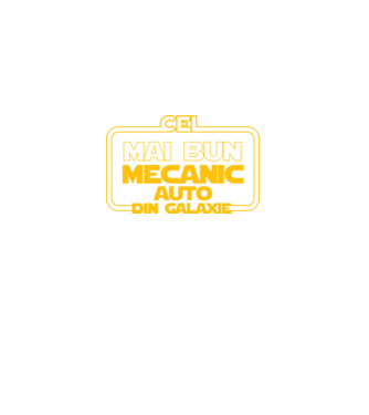 Cel mai bun mecanic auto din galaxie model negru pe tricou