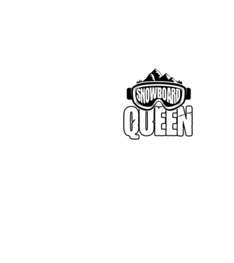 snowboard queen 01 model galben neon pe tricou