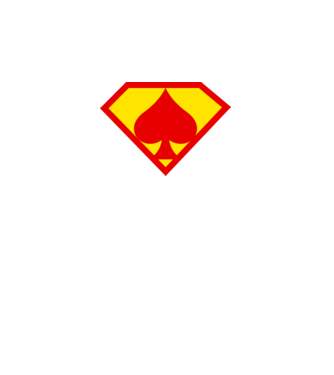 Supersportiv JUCĂTOR DE POKER model albastru regal pe tricou