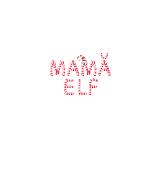 mamă elf model negru pe tricou