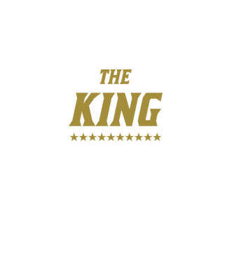 The King model negru pe tricou