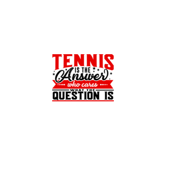 Sport is the answer JUCĂTOR TENIS model alb pe tricou