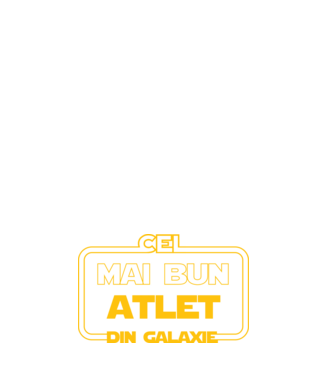Cel mai bun atlet din galaxie model negru pe tricou