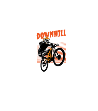 TR Downhill model  pe tricou