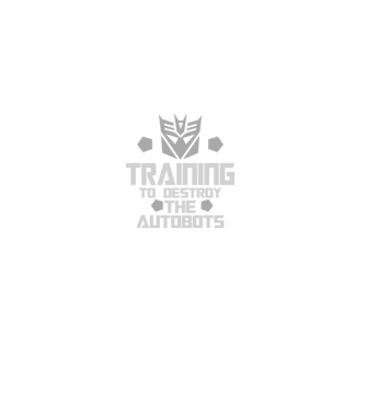 Training to destroy the autobots model negru pe tricou