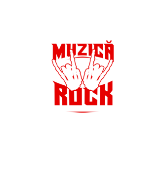 există două tipuri de muzică, rock și celelalte rahaturi model negru pe tricou