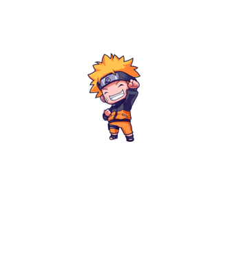 NARUTO model negru pe tricou