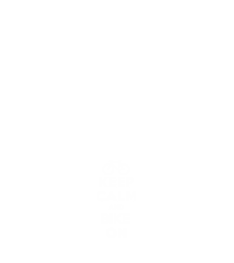 Keep calm and bike on model alb pe tricou