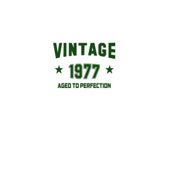 Vintage - 1977 model alb pe tricou