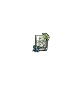 Let the fun be gin model negru pe tricou