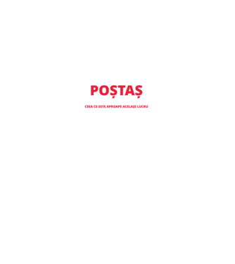Supererou poştaş model negru pe tricou