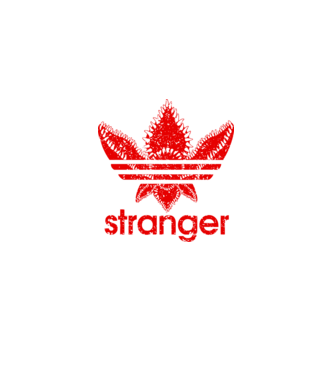 stranger logo red model  pe tricou