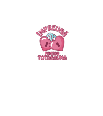 mpreună pentru totdeauna  model alb pe tricou