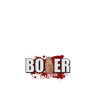 Bober Kurwa model negru pe tricou