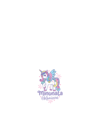 Minunata Mamicorn model alb pe tricou
