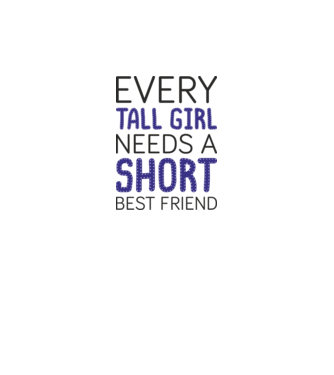 Short Freind model alb pe tricou