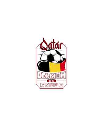 Qatar teams Belgium model negru pe tricou