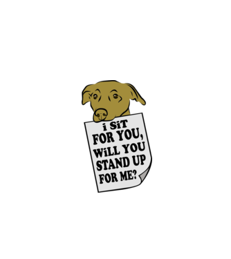 I sit for you model negru pe tricou