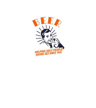 beeer model alb pe tricou