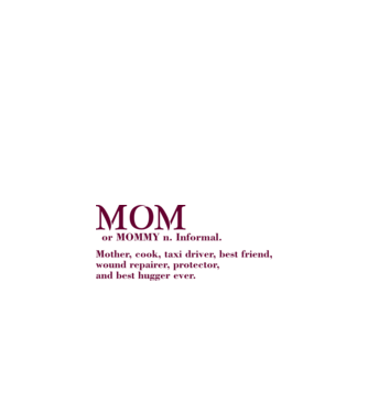 Mom definition model nisipiu pe tricou