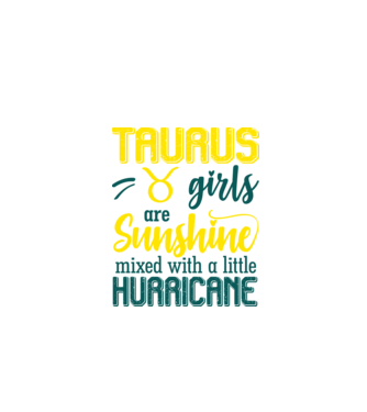 Sunshine with Hurricane TAURUS model negru pe tricou