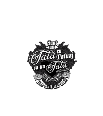 Sunt o mamă cu tatuaj, ca o mamă obișnuită, dar mult mai cool! model negru pe tricou