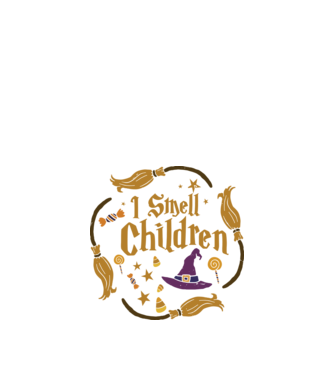 I smell children model negru pe tricou
