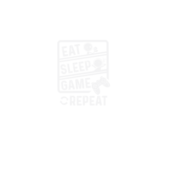 Eat sleep game repeat model negru pe tricou