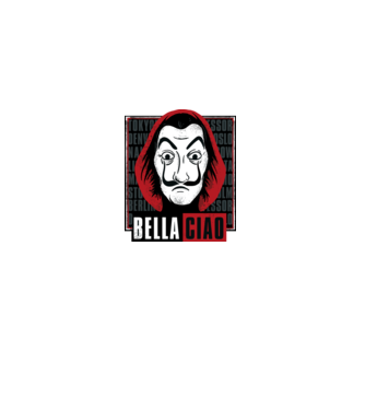 bella ciao dali model negru pe tricou