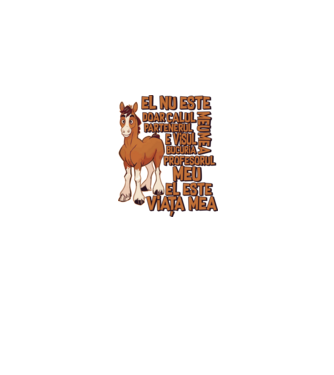 El nu este doar calul meu, e visul meu, partenerul meu, bucuria mea, profesorul meu, el este viața mea model gri pe tricou
