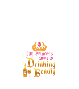 Drinking beauty model negru pe tricou